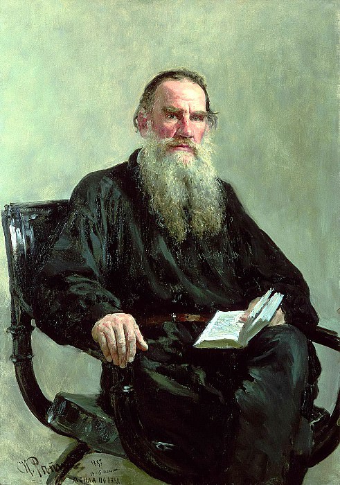 Портрет писателя Л. Н. Толстого. 1887
